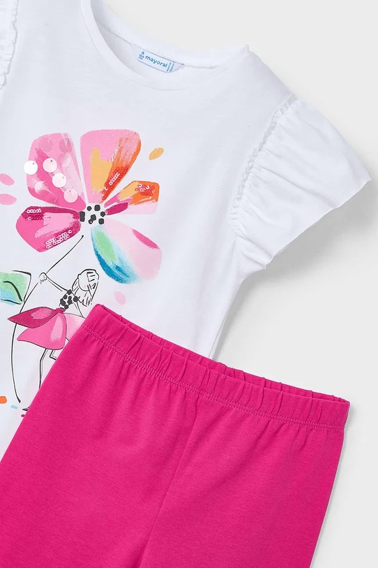 Dětská bavlněná souprava Mayoral růžová 3705.6D.Mini.PPYA