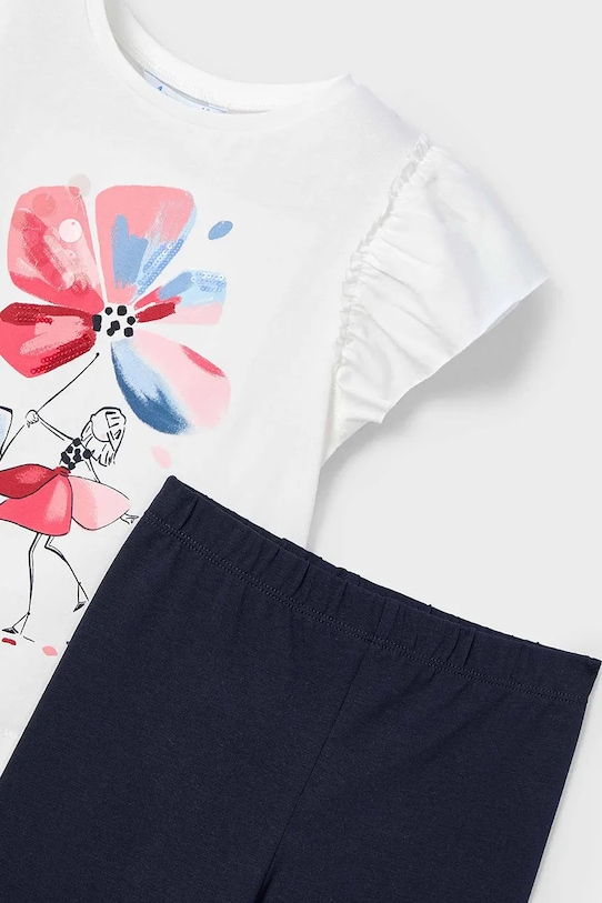 Deklice Otroški bombažen komplet Mayoral 3705.6D.Mini.PPYA mornarsko modra