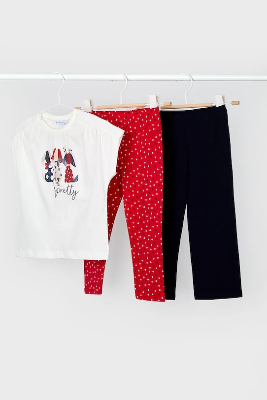 Mayoral set di lana bambino/a piccola impronta rosso 3707.6E.Mini.PPYA