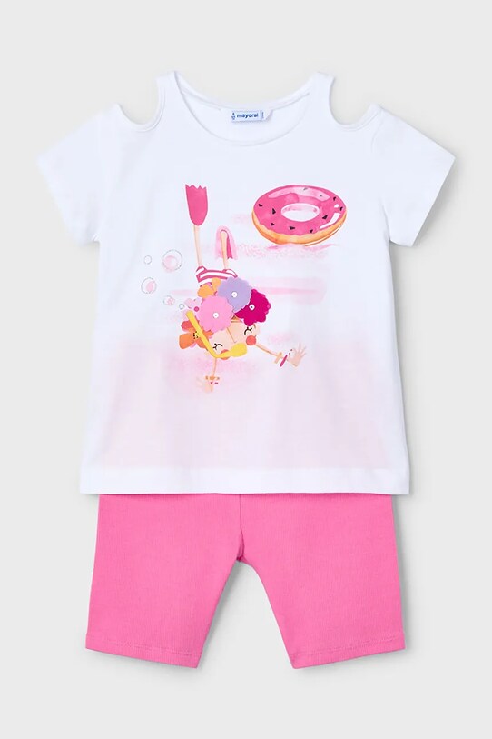 Mayoral set di lana bambino/a maglia rosa 3708.6P.Mini.PPYA