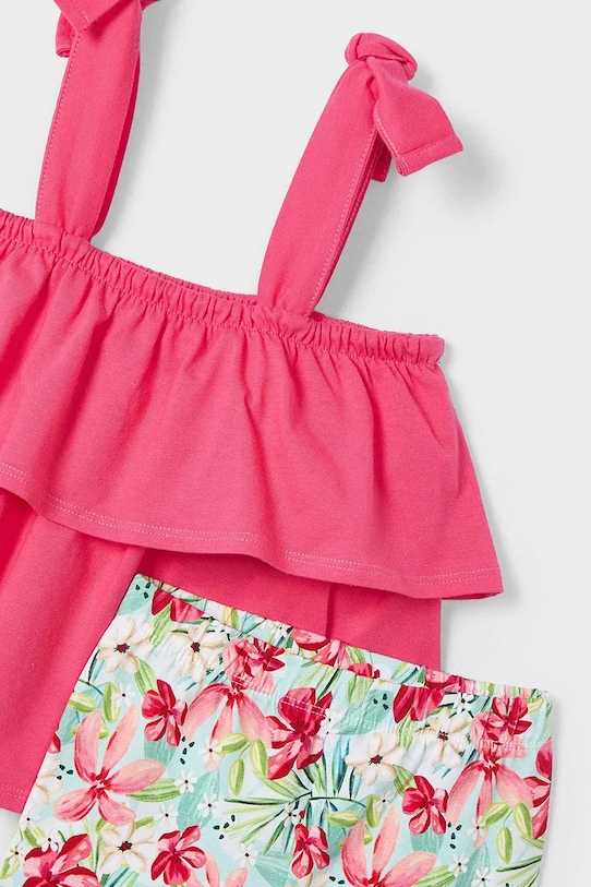 Mayoral komplet bawełniany dziecięcy różowy 3710.6L.Mini.PPYA