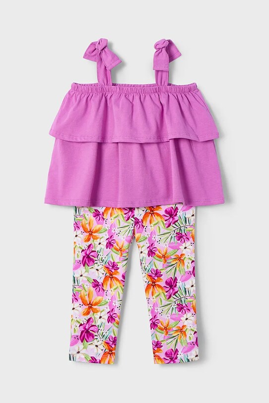 Mayoral set de bumbac pentru copii 3710.6L.Mini.PPYA roz SS25