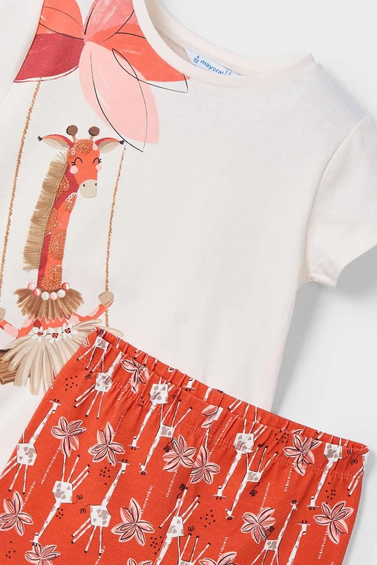 Mayoral set de bumbac pentru copii rosu 3713.6R.Mini.PPYA