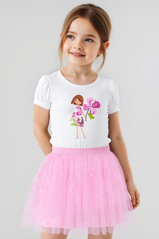 Detská súprava Mayoral látka ružová 3946.6J.Mini.PPYA