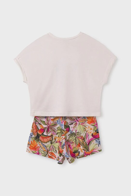 Deklice Otroški bombažen komplet Mayoral 6221.8G.Junior.PPYA roza