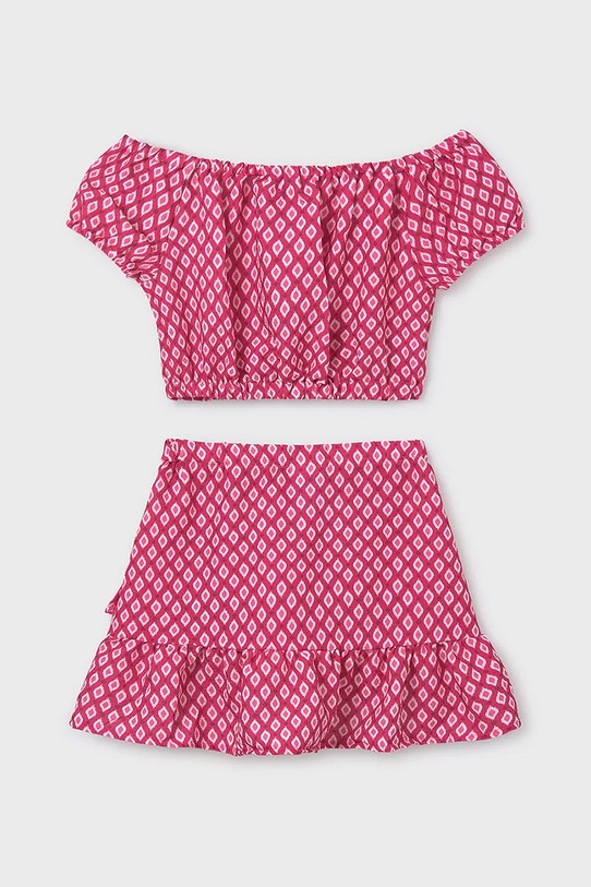 Mayoral komplet dziecięcy 6989.8J.Junior.PPYA różowy SS25