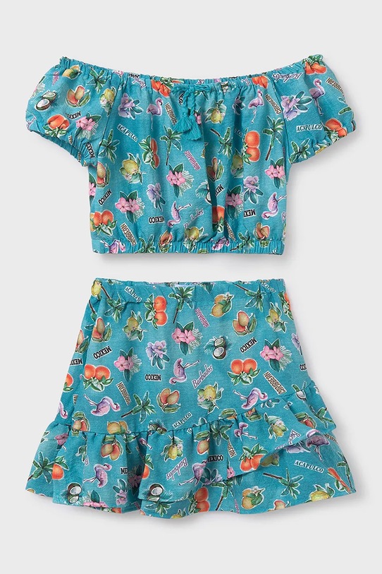 Детский комплект Mayoral 6989.8J.Junior.PPYA бирюзовый SS25