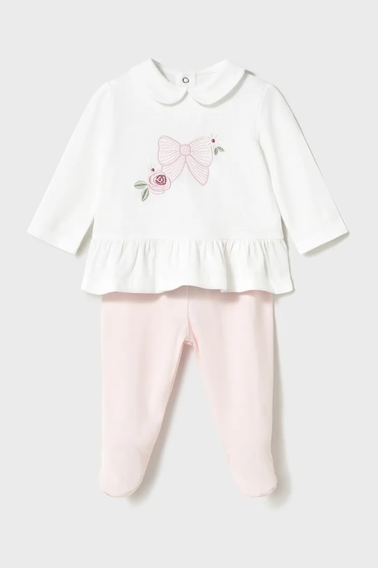 Pamučni komplet za bebe Mayoral Newborn pamuk roza 1586.2D.Newborn.PPYH