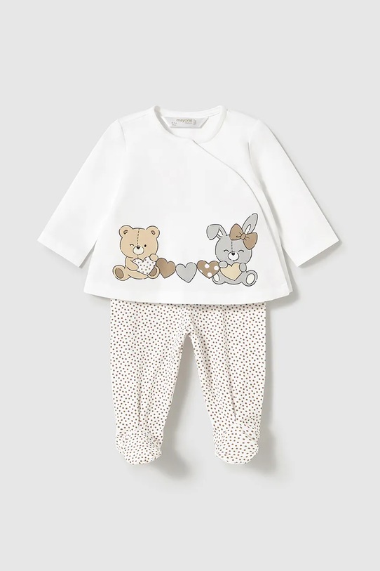 Mayoral Newborn komplet niemowlęcy z elastanem beżowy 1588.2G.Newborn.PPYH