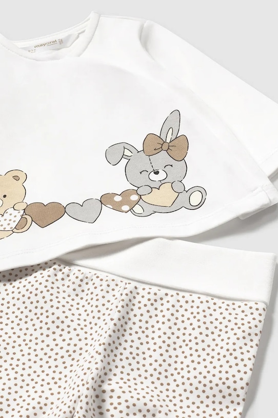 Dziewczynka Mayoral Newborn komplet niemowlęcy 1588.2G.Newborn.PPYH beżowy