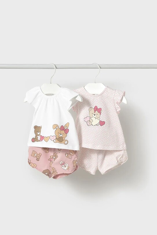 Комплект за бебета Mayoral Newborn (2 броя) надпис розов 1671.2T.Newborn.PPYH