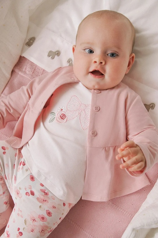 Mayoral Newborn komplet niemowlęcy dzianina różowy 1761.2K.Newborn.PPYH