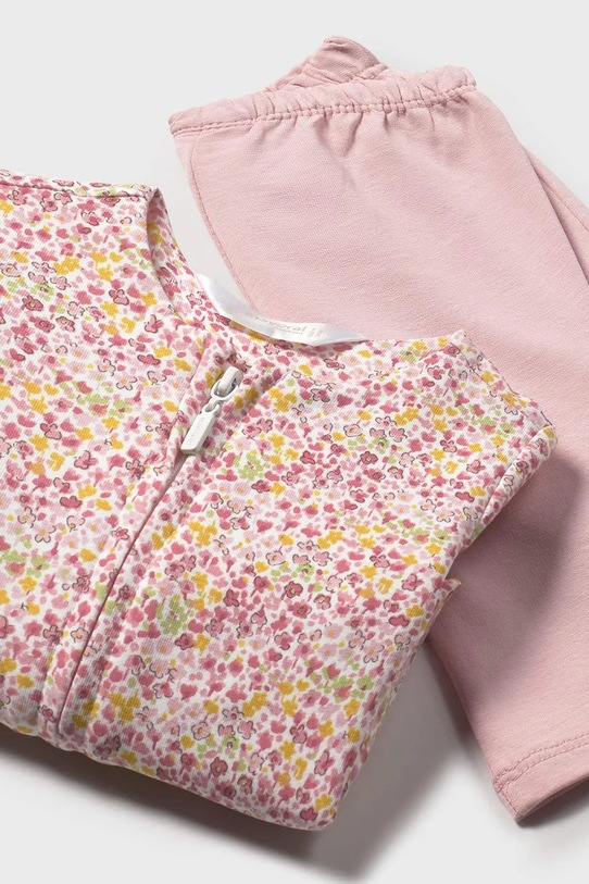 Mayoral Newborn komplet dresowy bawełniany niemowlęcy różowy 1854.2C.Newborn.PPYH