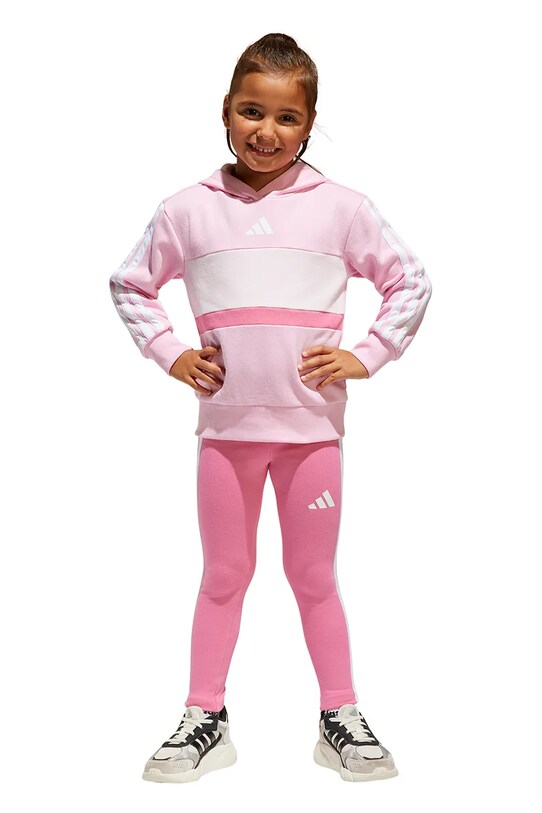 Дитячий комплект adidas трикотаж рожевий JC7475