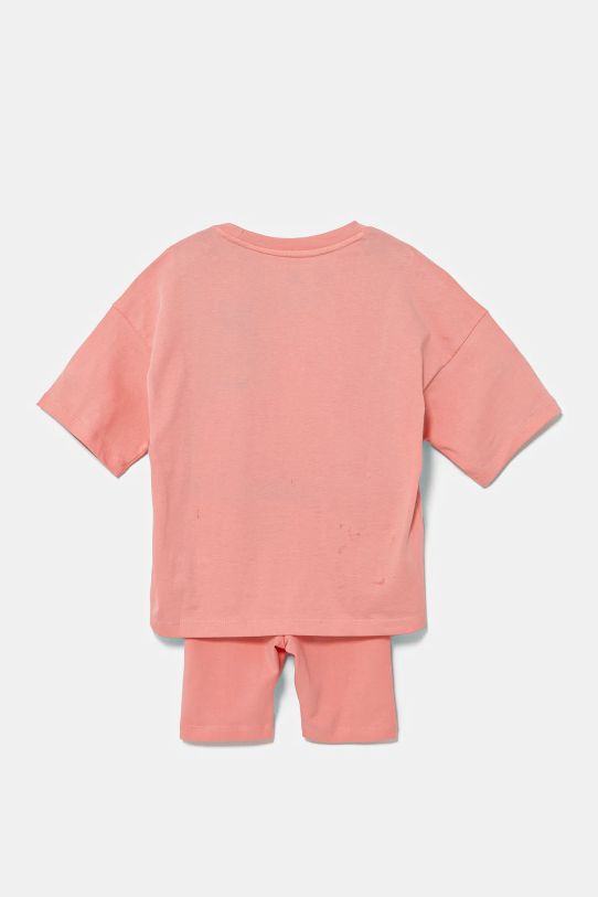 Dievča Detská bavlnená súprava adidas Originals JD1994 ružová