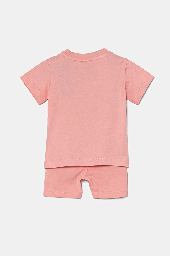 Дитячий бавовняний комплект adidas Originals JI5835 помаранчевий SS25