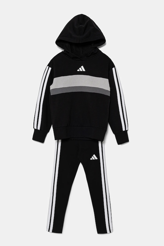 Detská tepláková súprava adidas SPORTY STREET JI6218 čierna AW25
