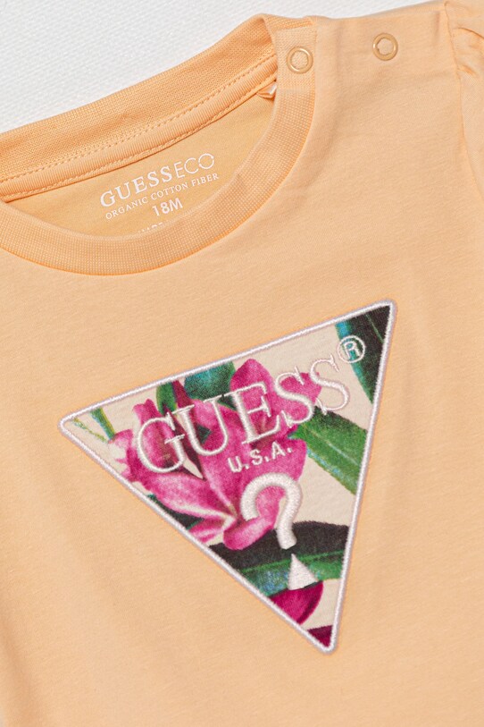 Guess komplet niemowlęcy pomarańczowy A5GG08.K6YW4.PPYA