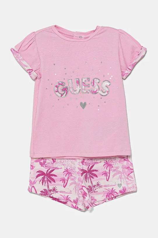 Guess set per bambini applique rosa A5GG13.K6YW4.PPYA