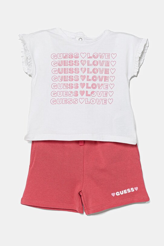 Komplet za dojenčka Guess Potisk bela A5GG17.K6YW4.PPYA