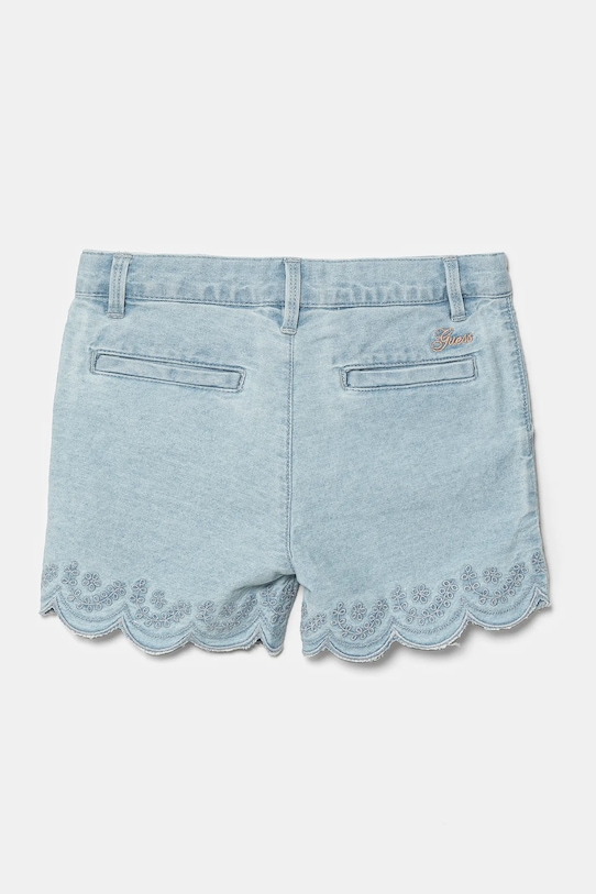 Детски дънков къс панталон Guess K5GD07.D5NZ0.PPYA син SS25