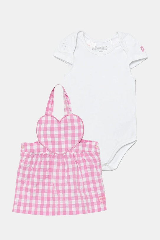 Kojenecká sada Guess potisk růžová S5GG10.K6YW4.PPYA