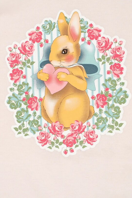 Παιδικό βαμβακερό σετ Konges Sløjd GIO BOW SET GOTS ροζ KS102242