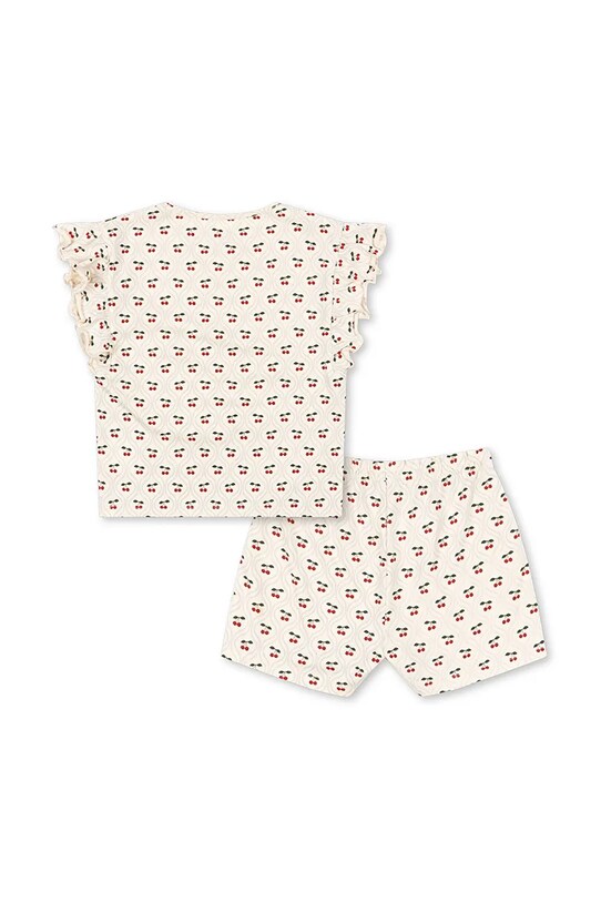 Komplet Konges Sløjd LIN FRILL SET GOTS KS103199 bež SS25