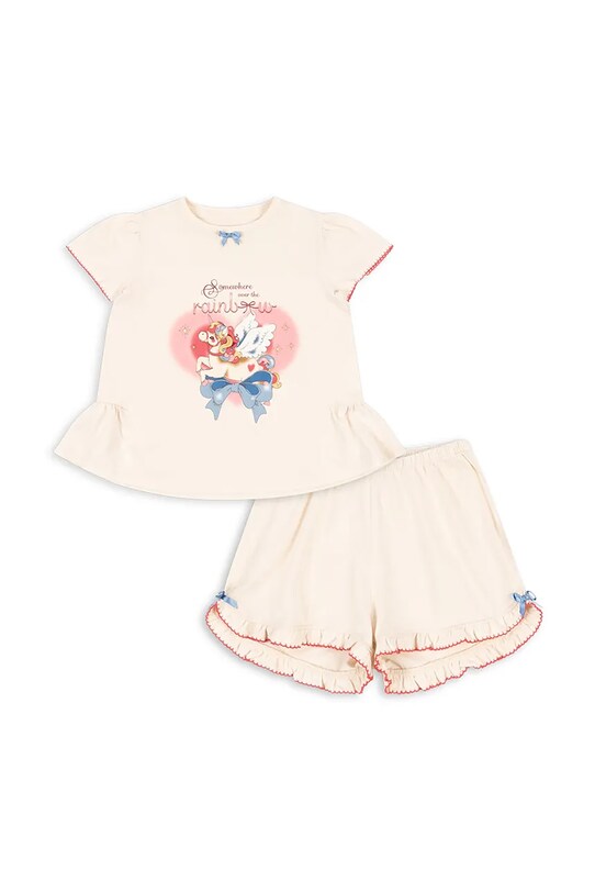 Komplet Konges Sløjd FAMO FRILL SET GOTS KS103189 bež SS25