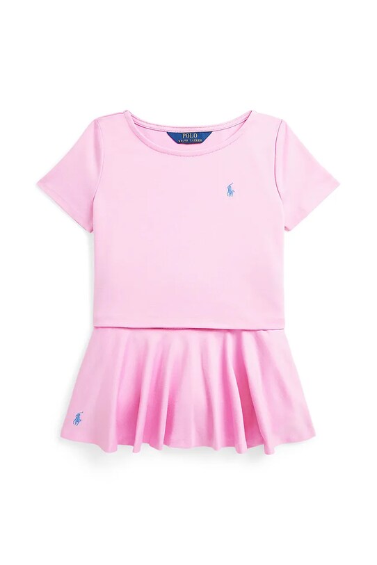 Polo Ralph Lauren komplet dziecięcy dzianina różowy 312965215001