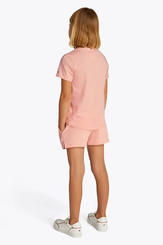 Dziewczynka Tommy Hilfiger komplet dziecięcy KG0KG08454.128.176.PPYA pomarańczowy