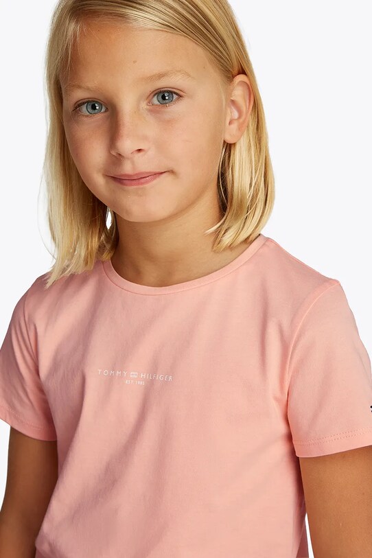 Tommy Hilfiger komplet dziecięcy pomarańczowy KG0KG08454.128.176.PPYA