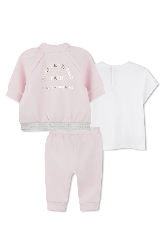 Detská súprava Karl Lagerfeld Z30521.86.108 ružová SS25