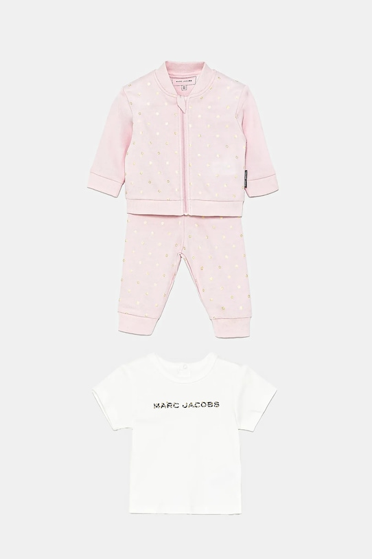 Комплект за бебета Marc Jacobs надпис розов W60512.60.81