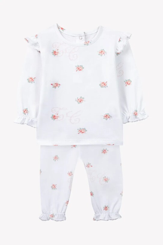 Tartine et Chocolat pijamale din bumbac pentru bebelusi set alb CA54180.80.86