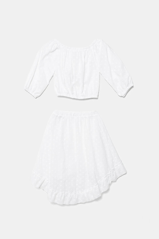 Detská bavlnená súprava Jamiks SAMARA 2-pak SAMARA.Kom.top.JLH018.G biela SS25