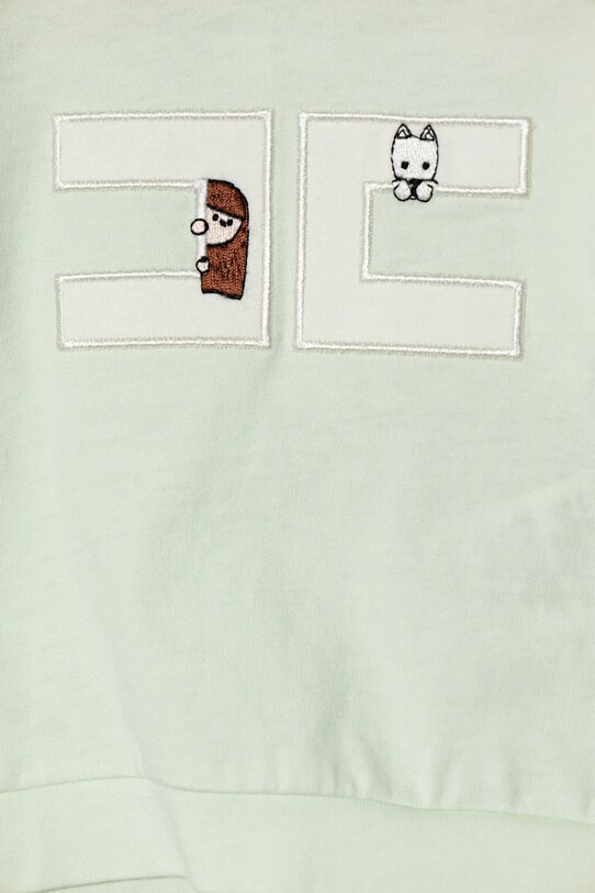BIMBA Elisabetta Franchi completo in cotone neonato/a ENCD097.0.JF054 verde