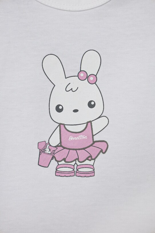 Dziewczynka United Colors of Benetton komplet bawełniany niemowlęcy 35ZEAK013.G.W.Seasonal różowy
