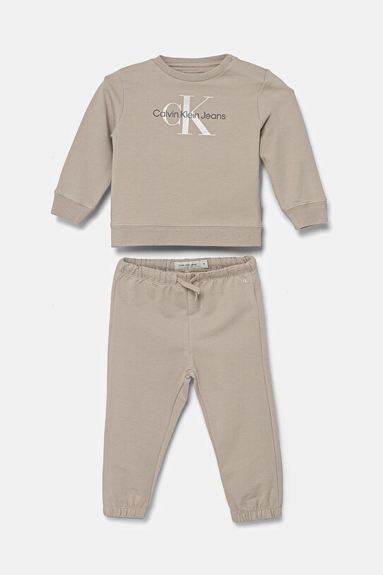 Calvin Klein Jeans trening copii tricotaj bej IN0IN00017.PPYA