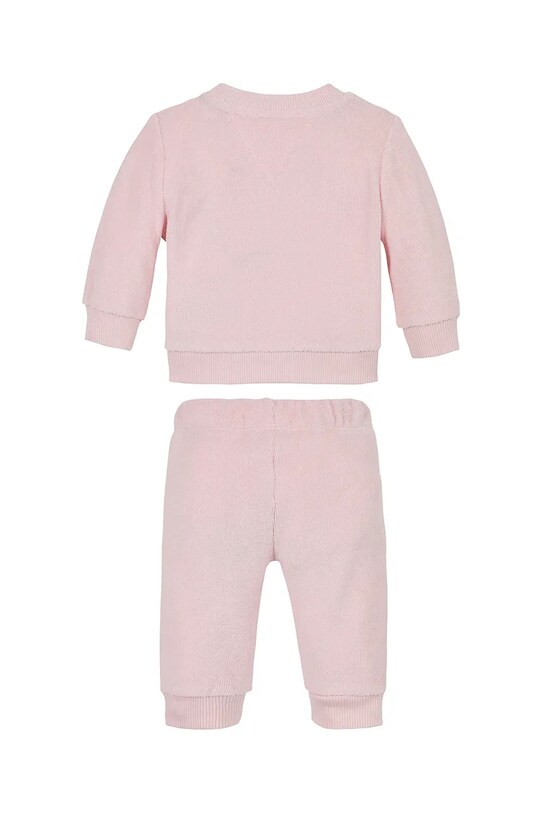 Bavlněná tepláková souprava pro miminka Tommy Hilfiger KN0KN01980.PPYA růžová SS25