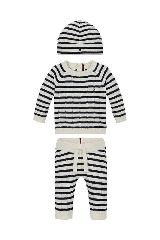 Комплект для младенцев Tommy Hilfiger трикотаж бежевый KN0KN01983.PPYA