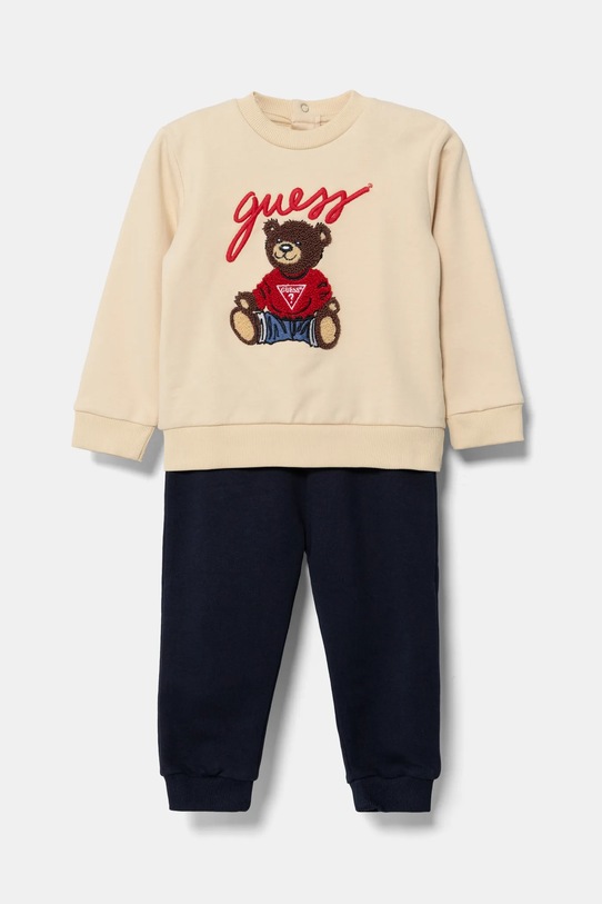 Detská tepláková súprava z bavlny Guess bavlna béžová H5RI00.KAD74.PPYA