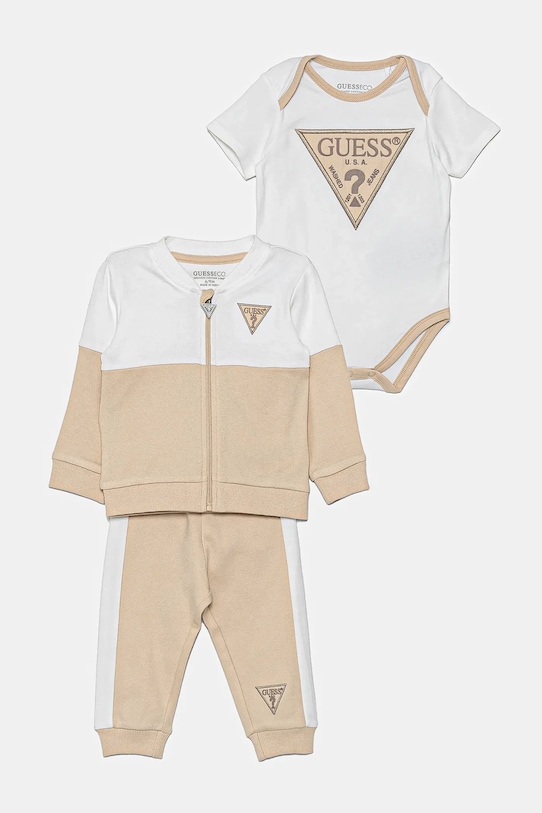 Komplet za bebe Guess Planet friendly bež H5RW02.KA6W0.PPYA