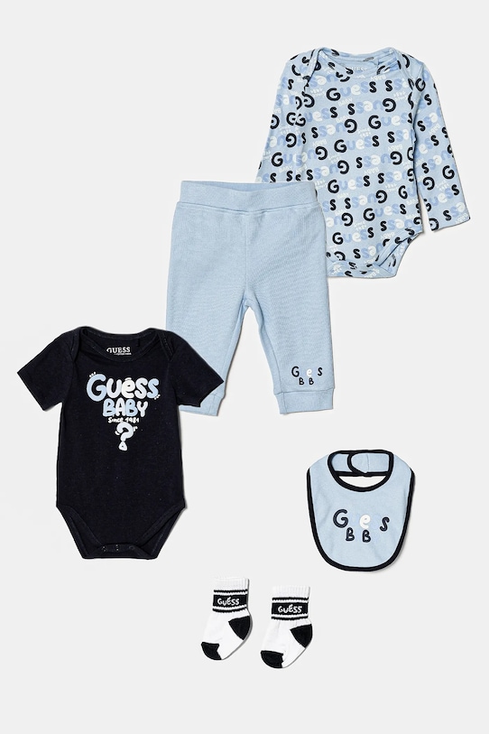 Guess komplet niemowlęcy wzorzyste niebieski H5RW03.KA6W0.PPYA
