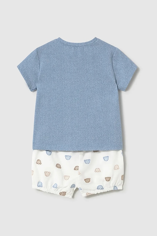 Mayoral Newborn komplet bawełniany niemowlęcy 1204.1E.Newborn.PPYH niebieski SS25