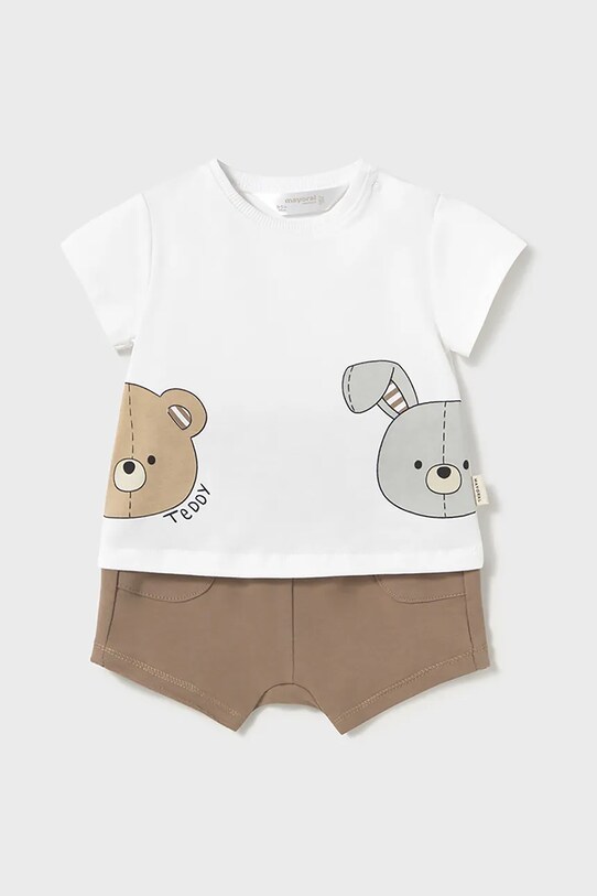 Детский хлопковый комплект Mayoral Newborn 1206.1H.Newborn.PPYH коричневый SS25