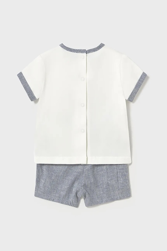 Mayoral Newborn set cu o notă de in pentru bebeluși 1207.1L.Newborn.PPYH albastru SS25