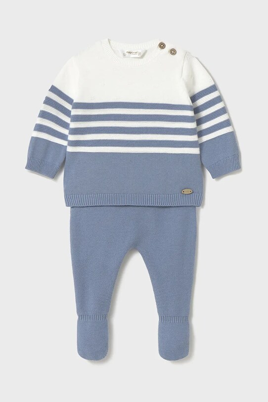 Mayoral Newborn compleu bebe 2-pack bumbac albastru 1556.1E.Newborn.PPYH