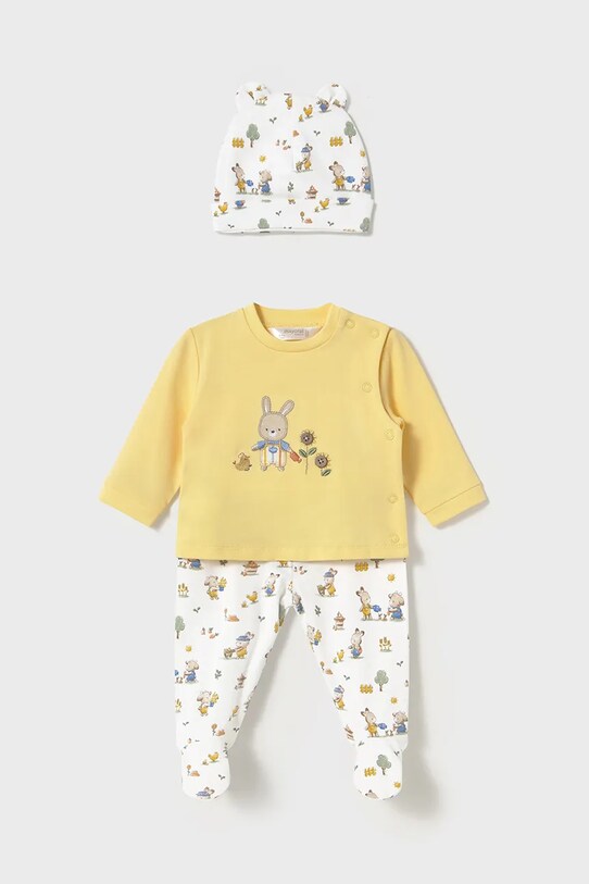 Mayoral Newborn compleu bebe tricotaj galben 1557.1E.Newborn.PPYH