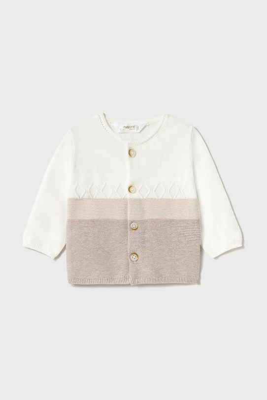 Mayoral Newborn komplet bawełniany niemowlęcy 1560.1F.Newborn.PPYH beżowy SS25